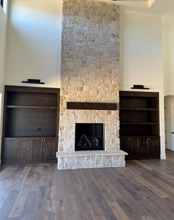 Installed laminate flooring in home
