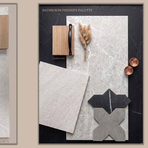 Bathroom color palette at West Point Carpet One 